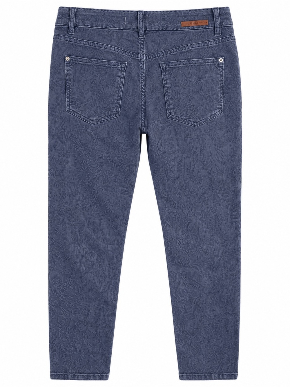 Pilcro Anthropologie High Rise Skinny Jeans 27 Blue Floral Jacquard Boho - Picture 2 of 5